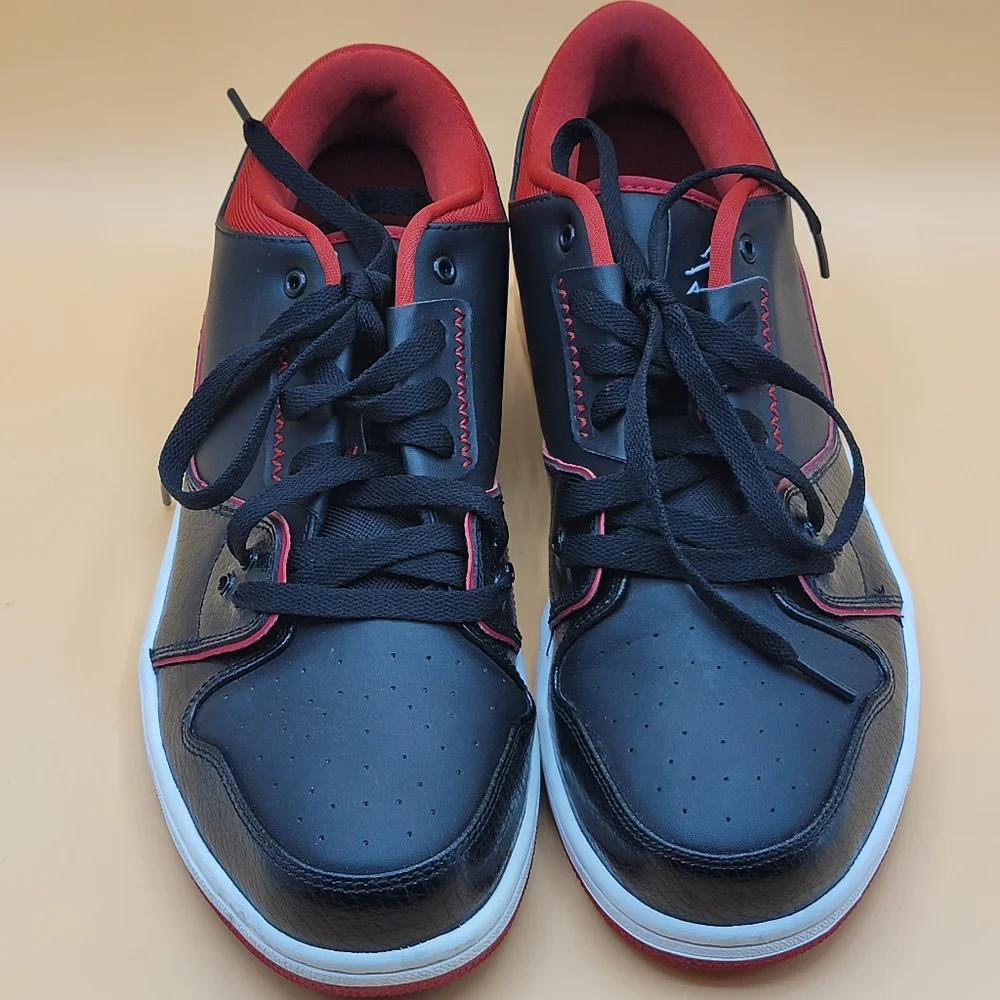 Air Jordan 1‎ Flight 2 Low Black & Red Men's Size 10. #1353
